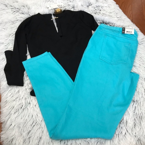 HUE Pants - Hue Blue Legging NWT